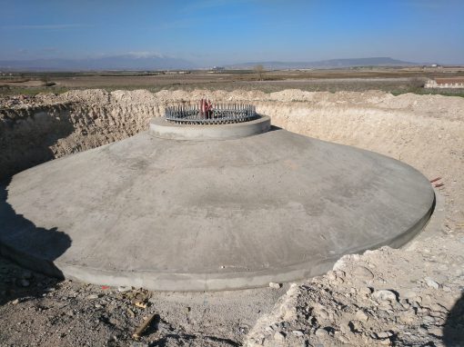 Concrete structure for the Las Navas, Los Cierzos, Tinajeros and Agon wind farms