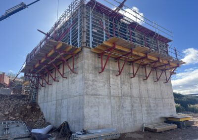 Estribo 1 Viaducto Gallinero Itinerario 3, Belchite